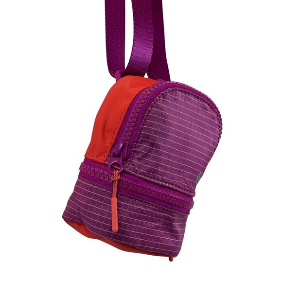 Lululemon Purple and Red/Orange Mini Crossbody Bag With Adjustable Strap - Picture 4 of 10